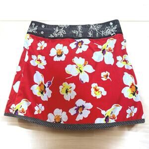 ZAND Amsterdam Reversible Skirt Floral Denim Zip Adjustable Sizing